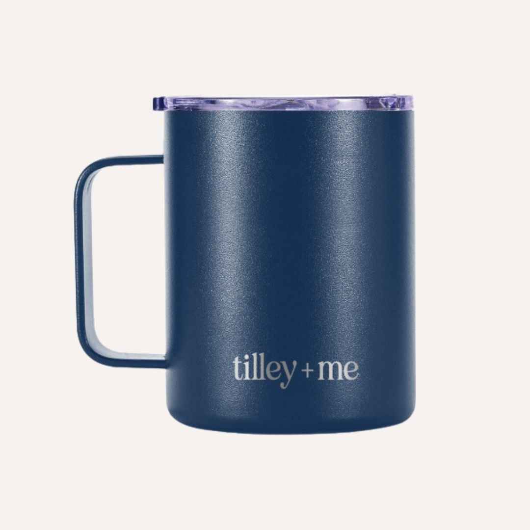 Camping Mug Stainless Steel Tumbler – Insulated Hot and Cold Beverage Mug