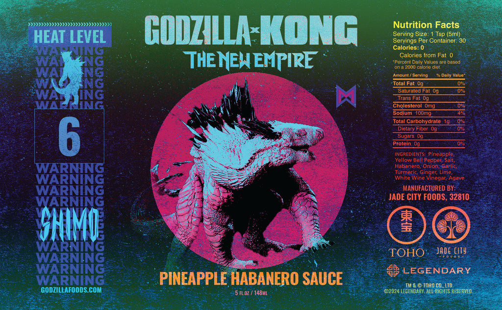 Godzilla x Kong Hot Sauce 4-Pack