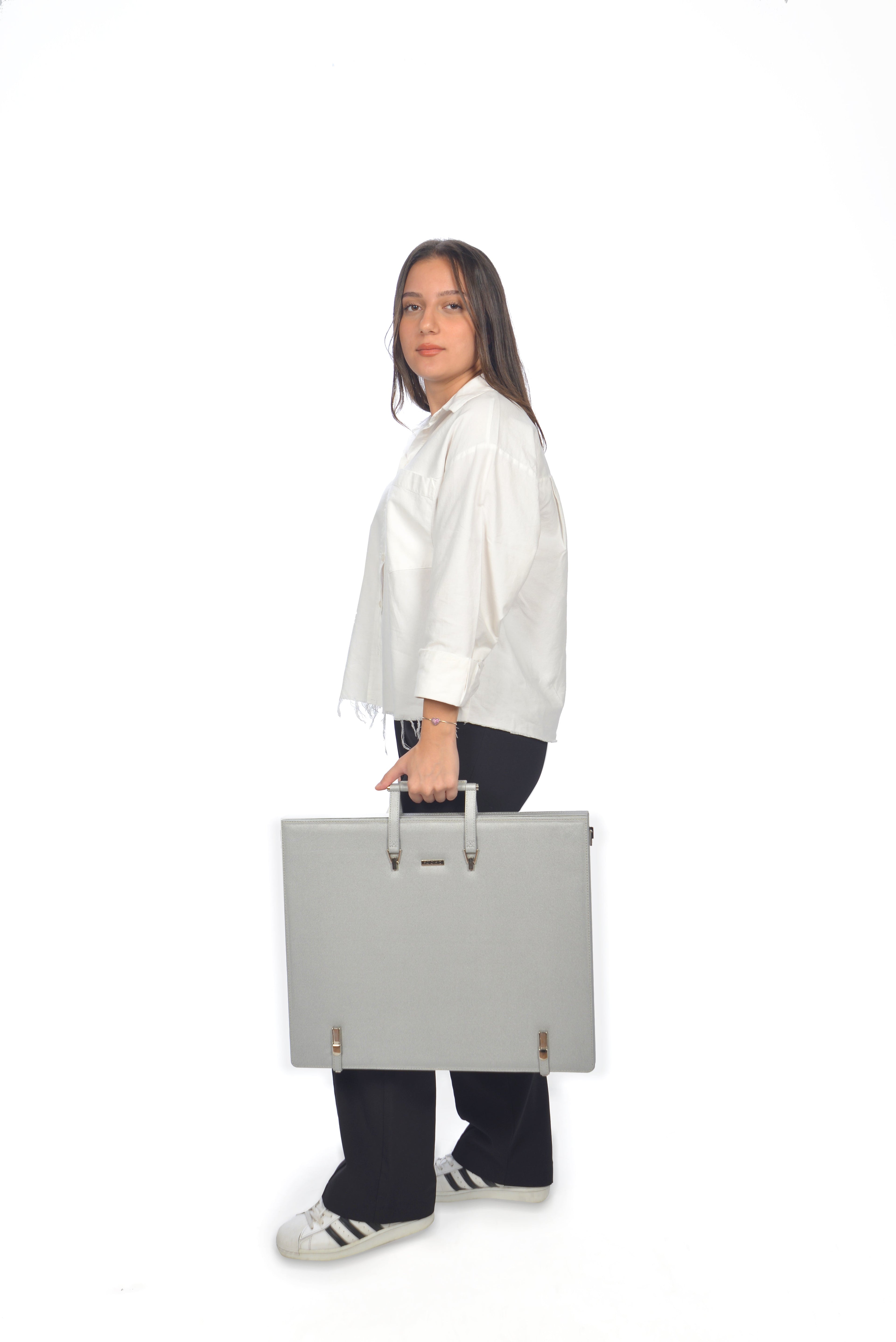 Leather Binder Leather Portfolio Gifts For Painters - Portfolio Binder- Art Supplies Organizer