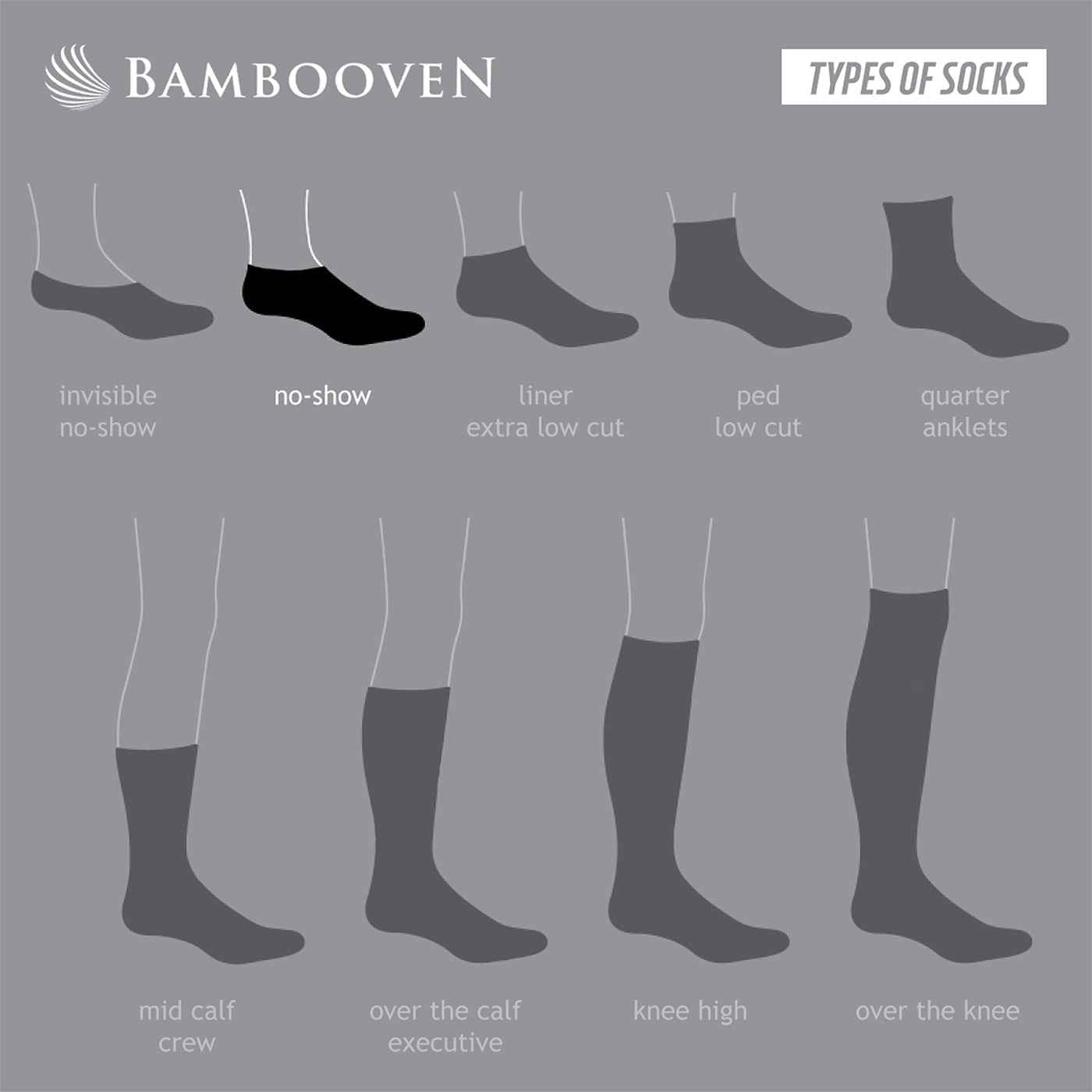 Men’s Bamboo No Show Socks 3-Pack - 443