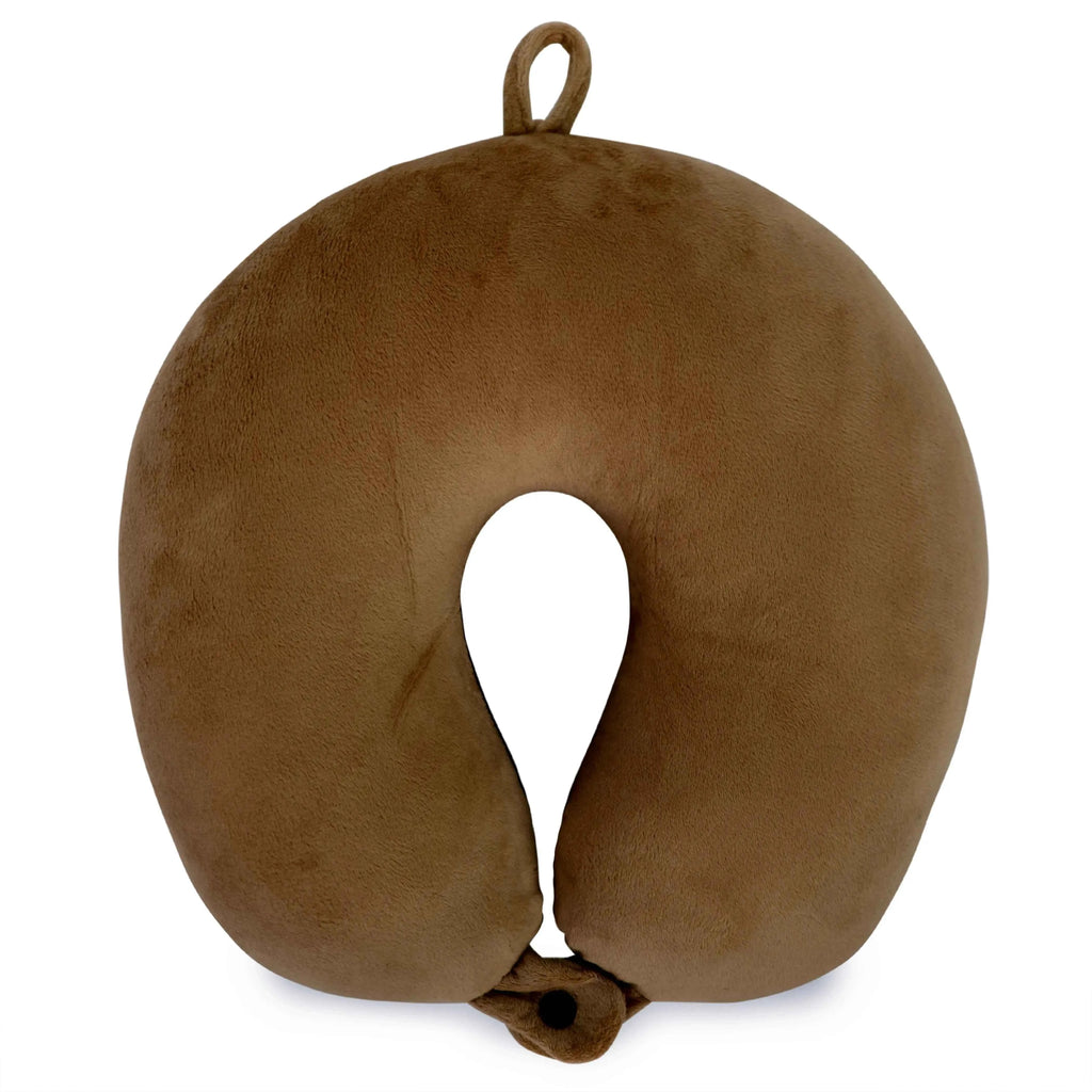 Plush Microbeads Travel Neck Pillow