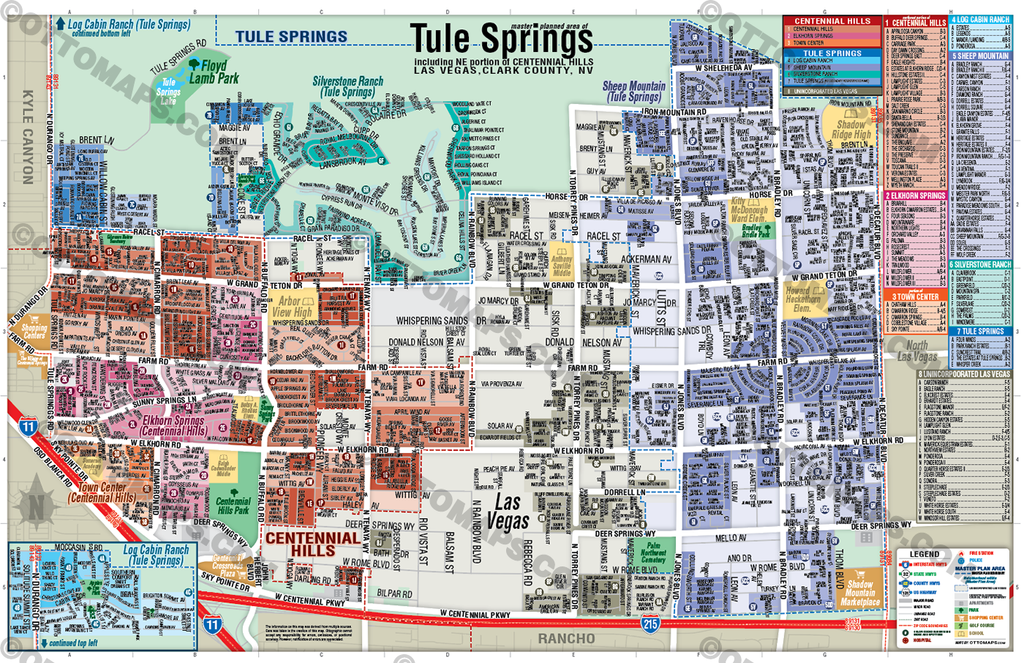 Tule Springs Map, Las Vegas, NV - POSTER PRINTS