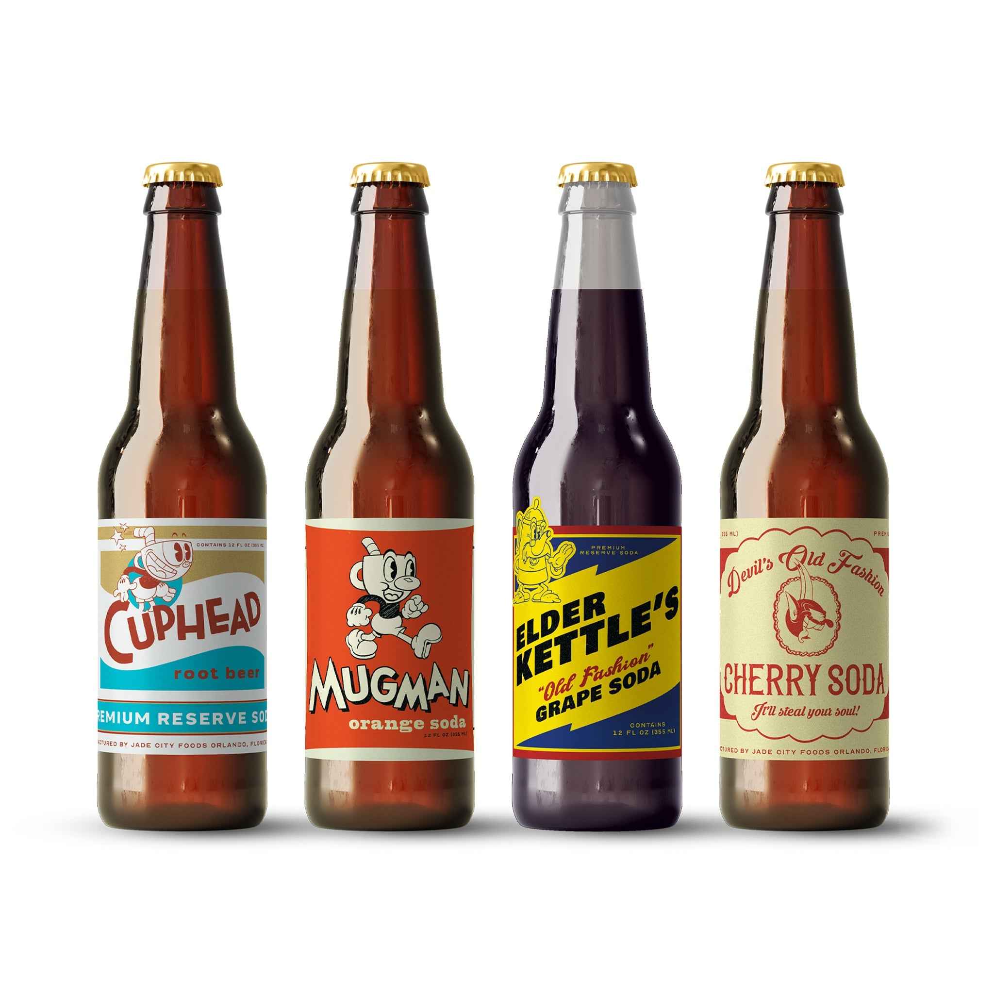 Pack de 4 sodas Cuphead Show !