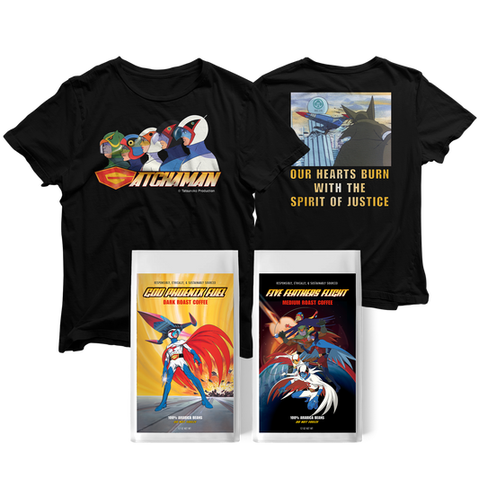 Gatchaman Tee Coffee Combo