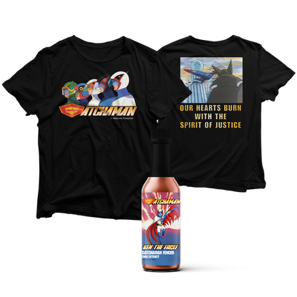 Gatchaman Tee Hot Sauce Combo