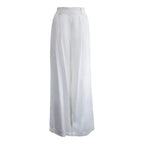 Remi White Wide-Leg Pants – Elegant Women's High-Waist Trousers - Lolomo!