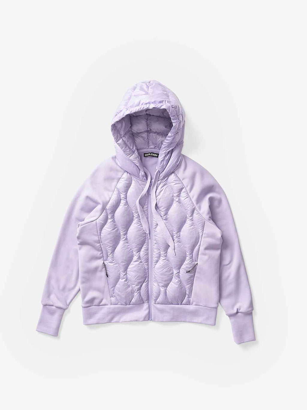 DOWN ZIP HOODIE - Lavender