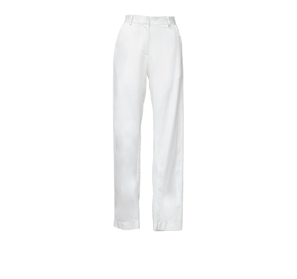 White Tailoring Slim Pants – Women’s Slim-Fit Trousers