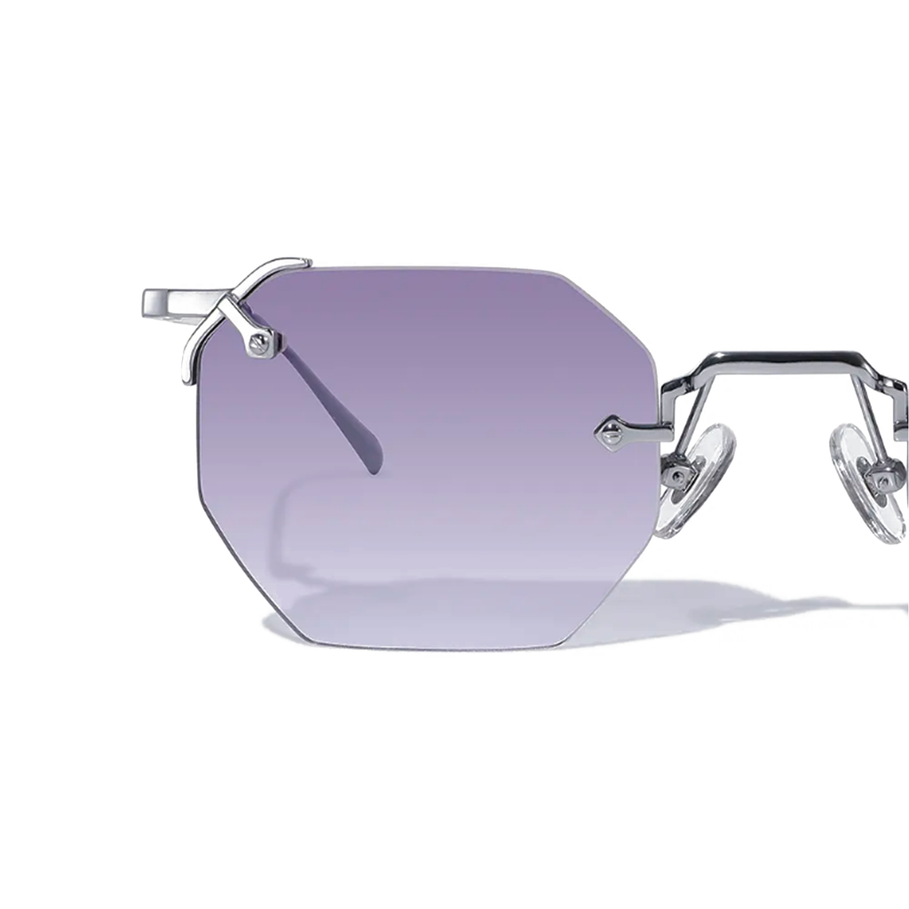 A.M. Metal Hexagon Sunglasses - Lolomo!