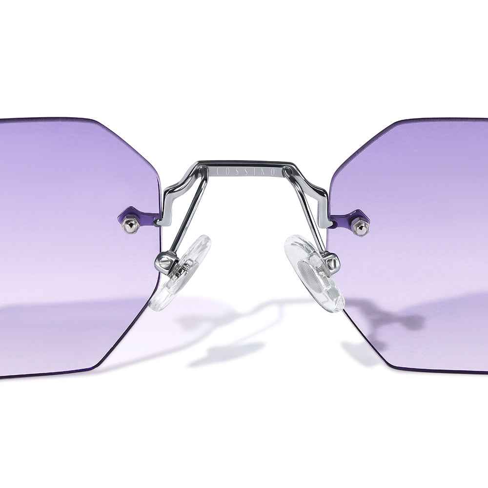 A.M. Metal Hexagon Sunglasses