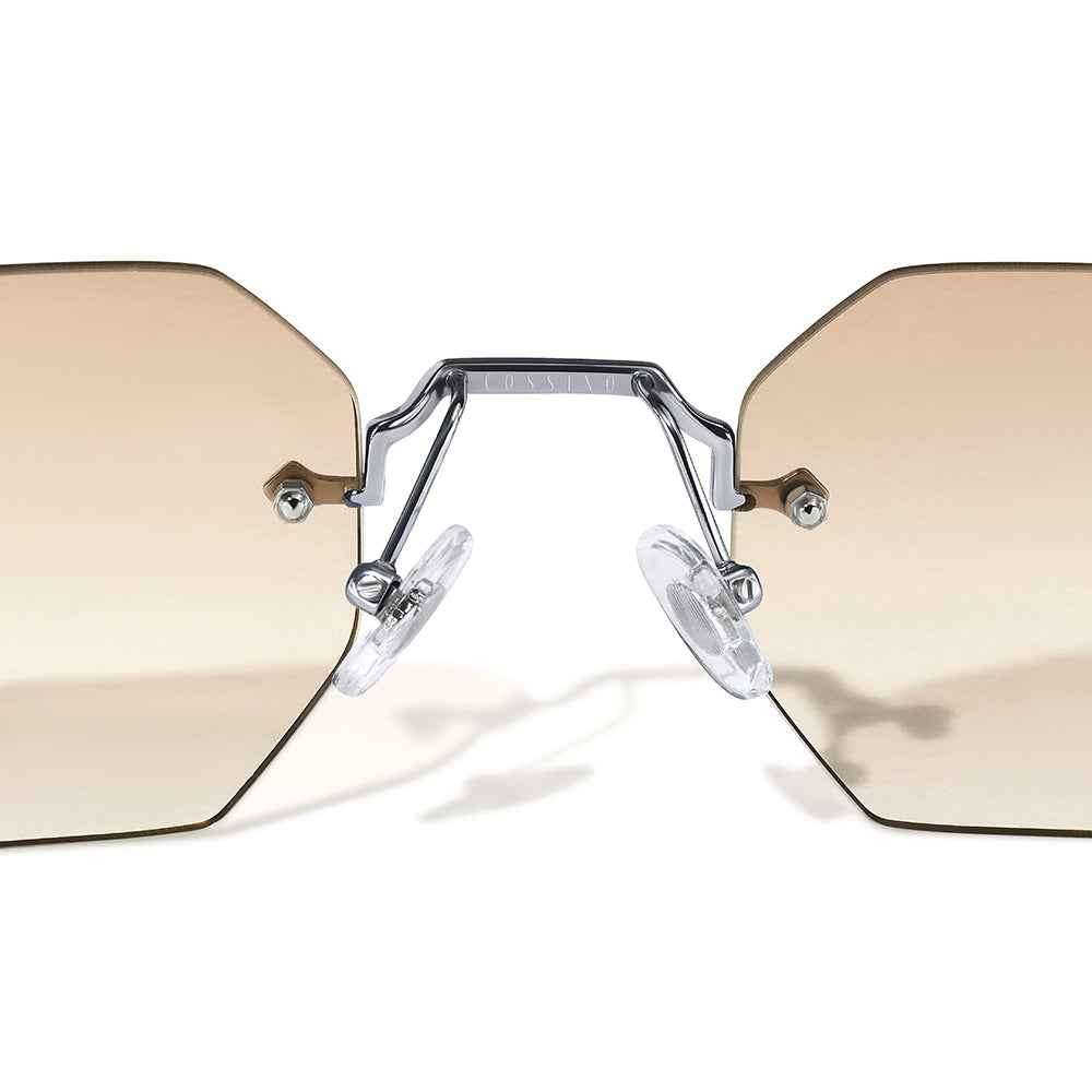 Aplos Metal Hexagon Sunglasses