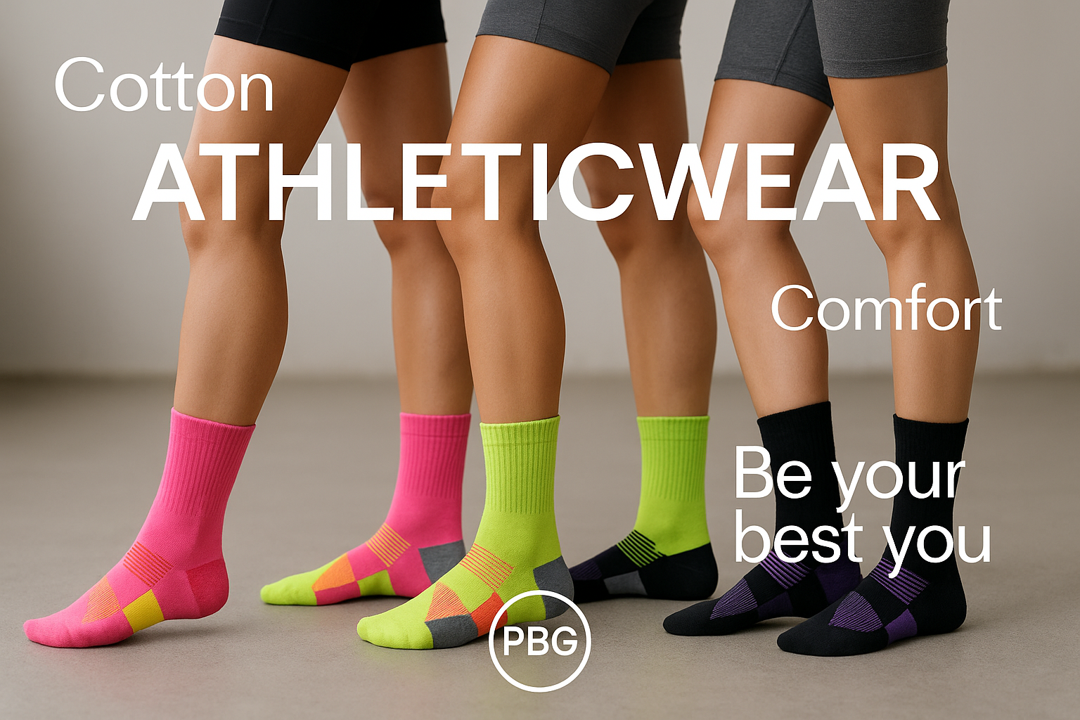 Athletic Long Socks 6 Pair Sizes 9-11 Gel Cushion, Compression 5-10 Women's