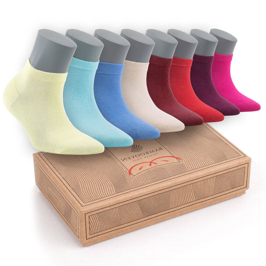 Women’s Bamboo Ankle Socks 8-Pack - 598