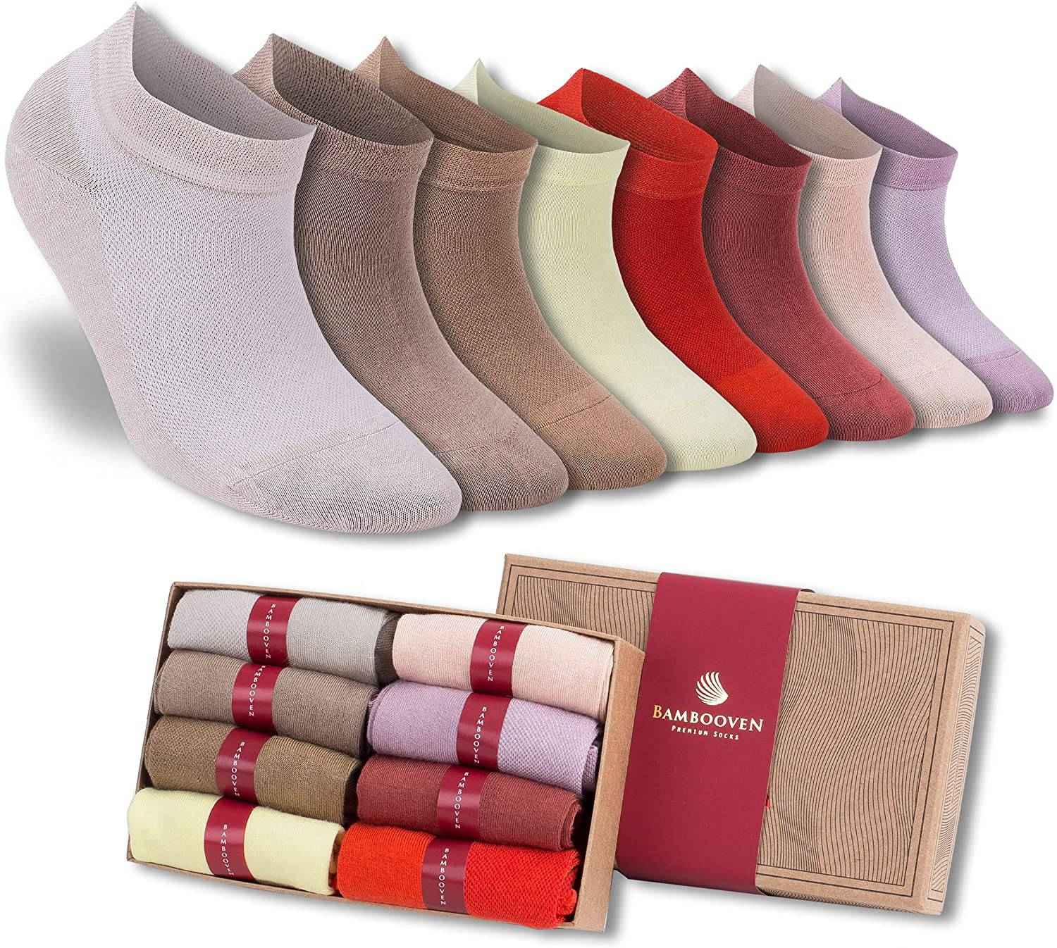 Women’s Bamboo Ankle Socks 8-Pack - 628