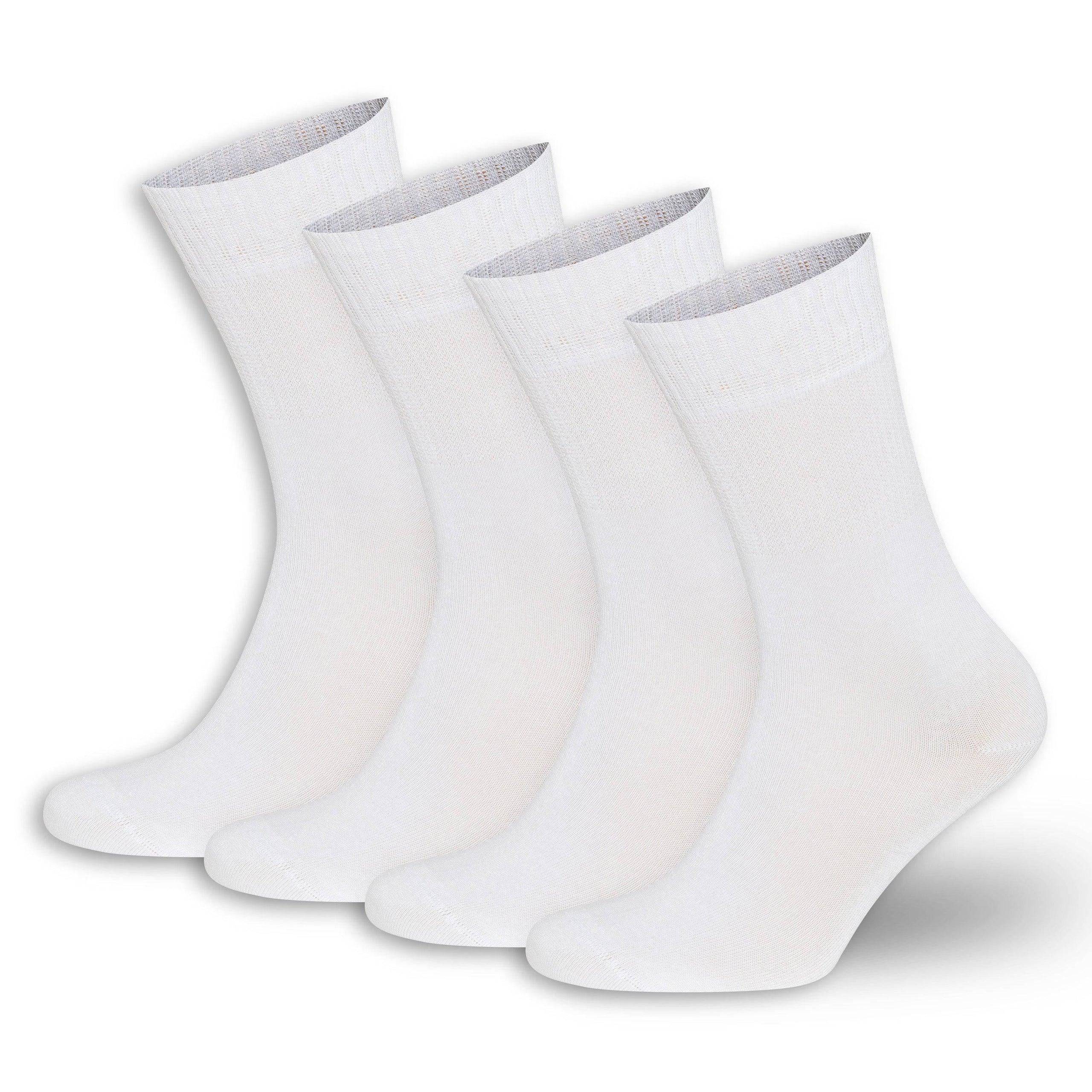 Men’s & Women’s Bamboo Diabetic Crew Socks 4-Pack