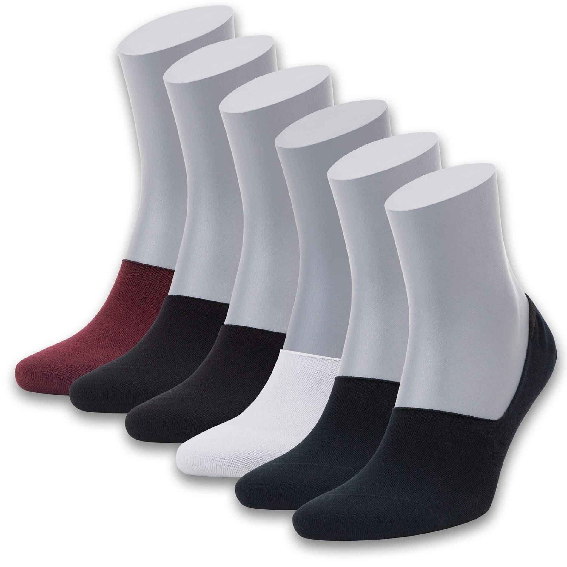 Men’s Bamboo No-Show Socks 6-Pack