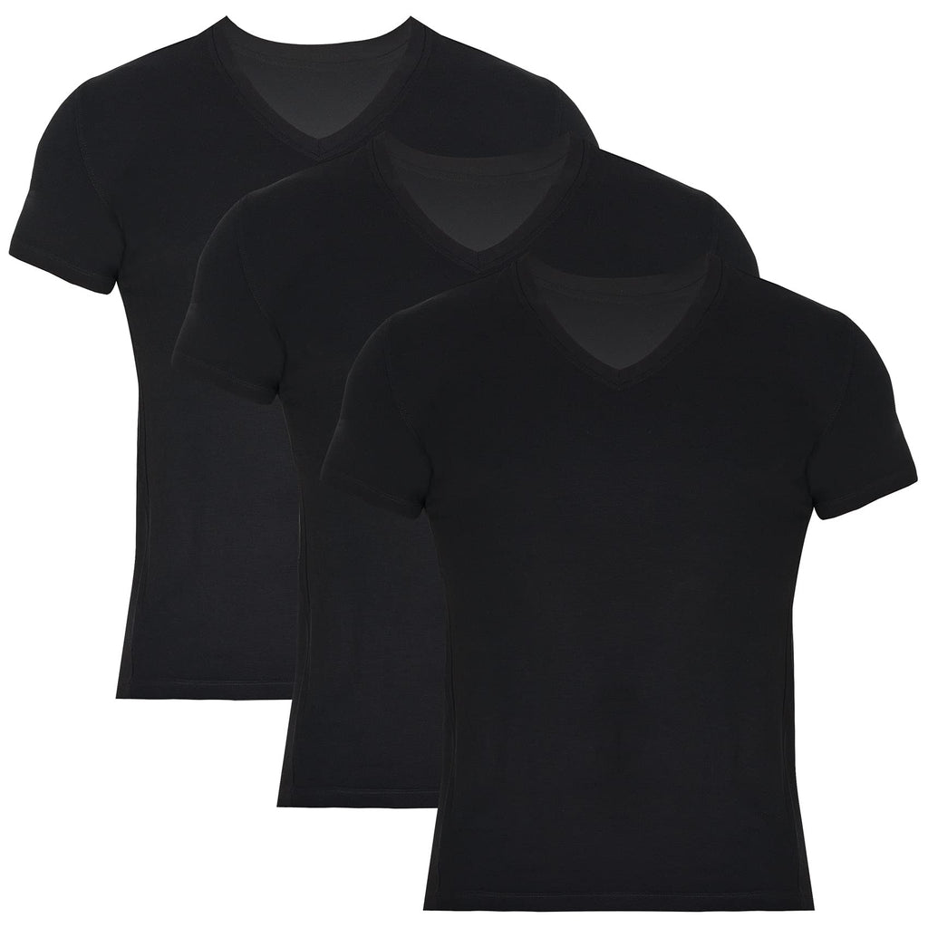 Men's Bamboo V-Neck Undershirt (3 Pack) - Lolomo!
