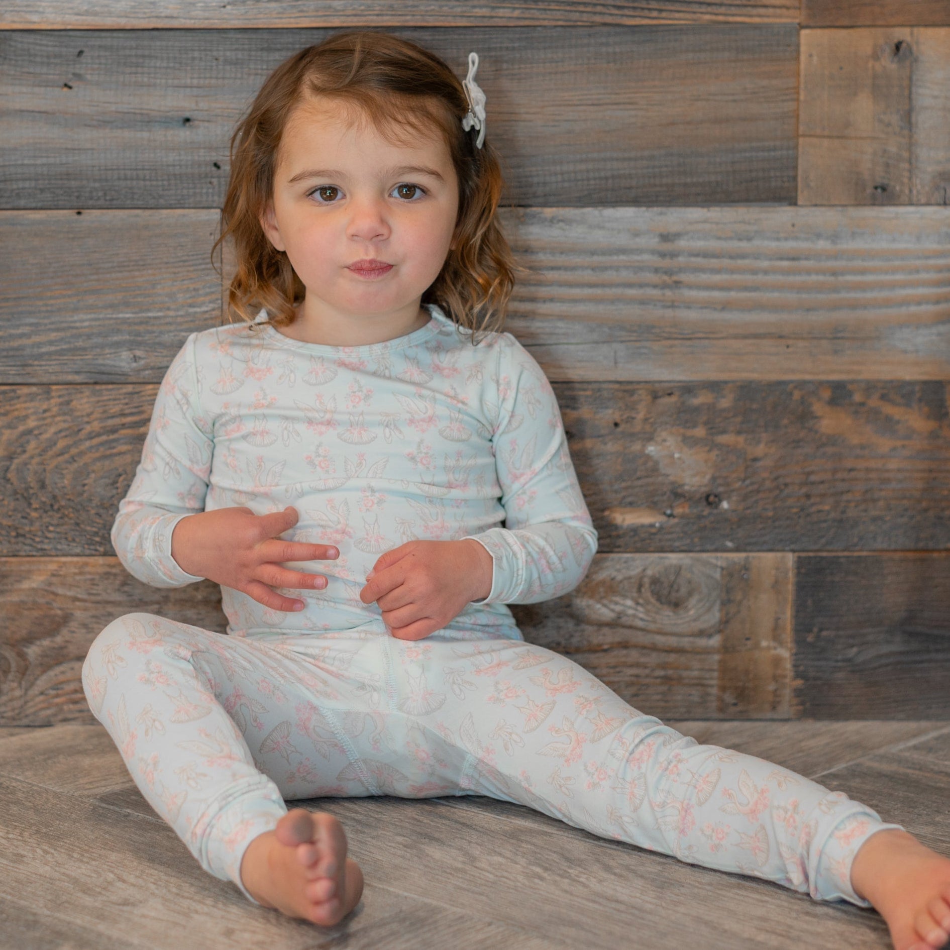 Conjunto de pijama para niño grande Swan Ballet