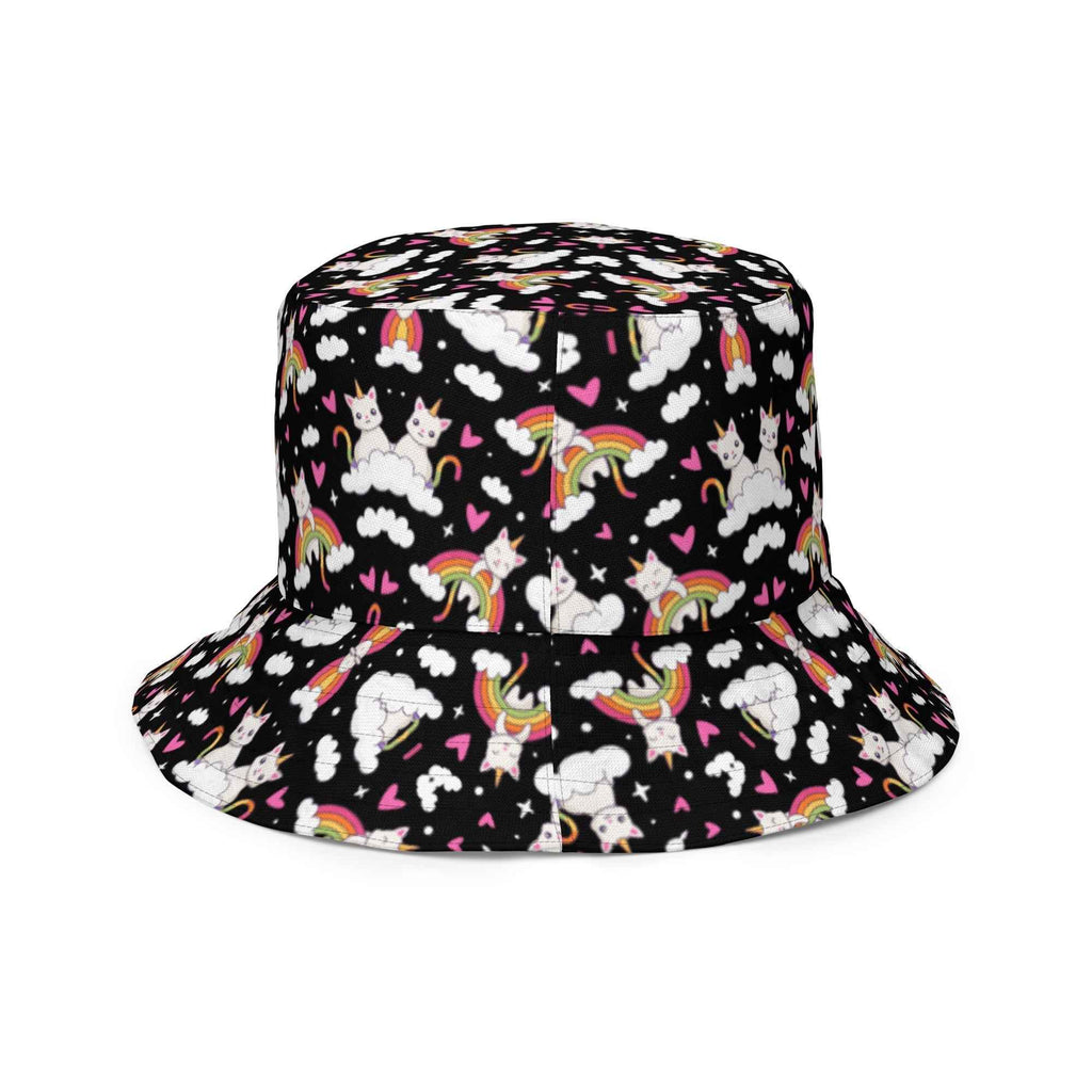 Black and White Reversible Bucket Hat