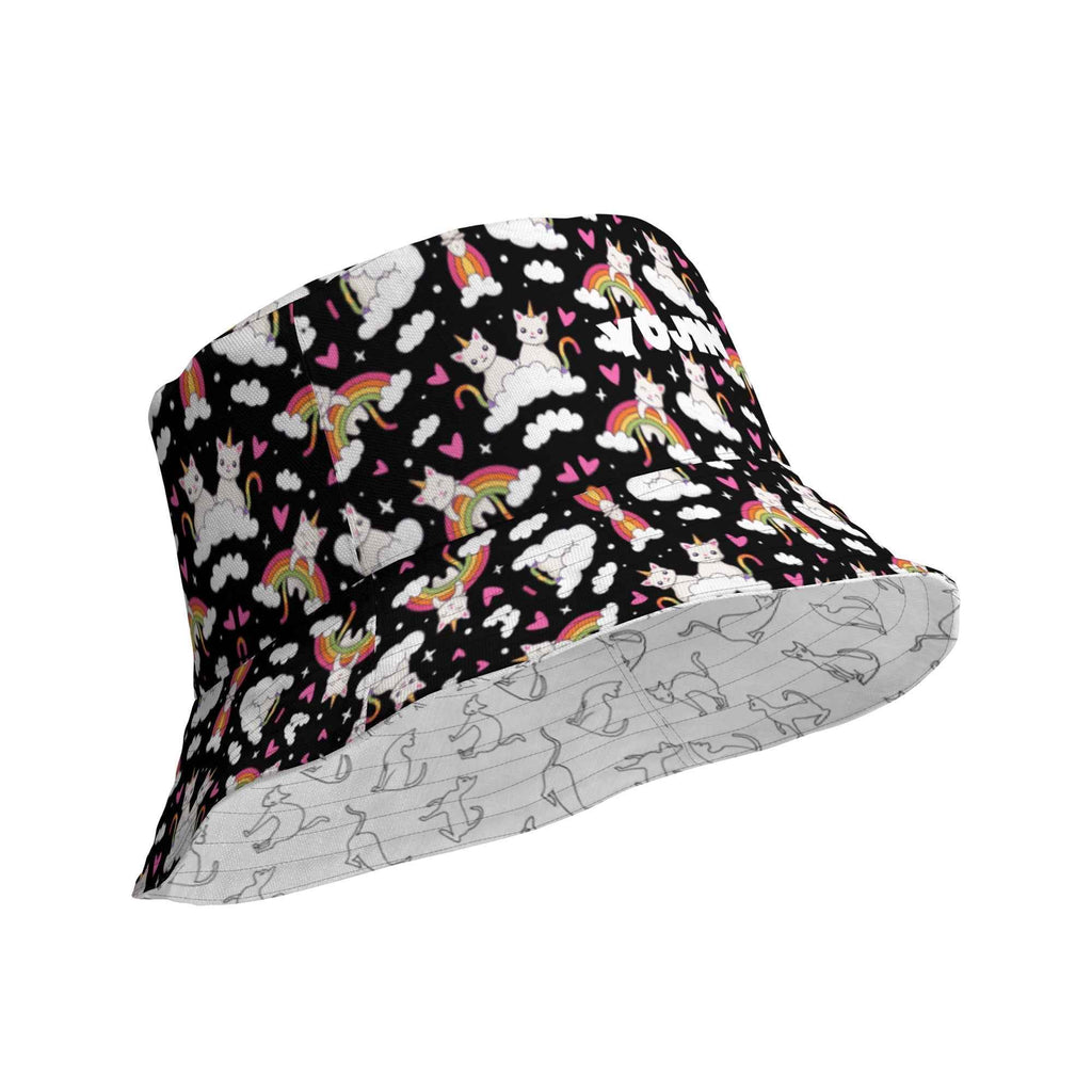 Black and White Reversible Bucket Hat