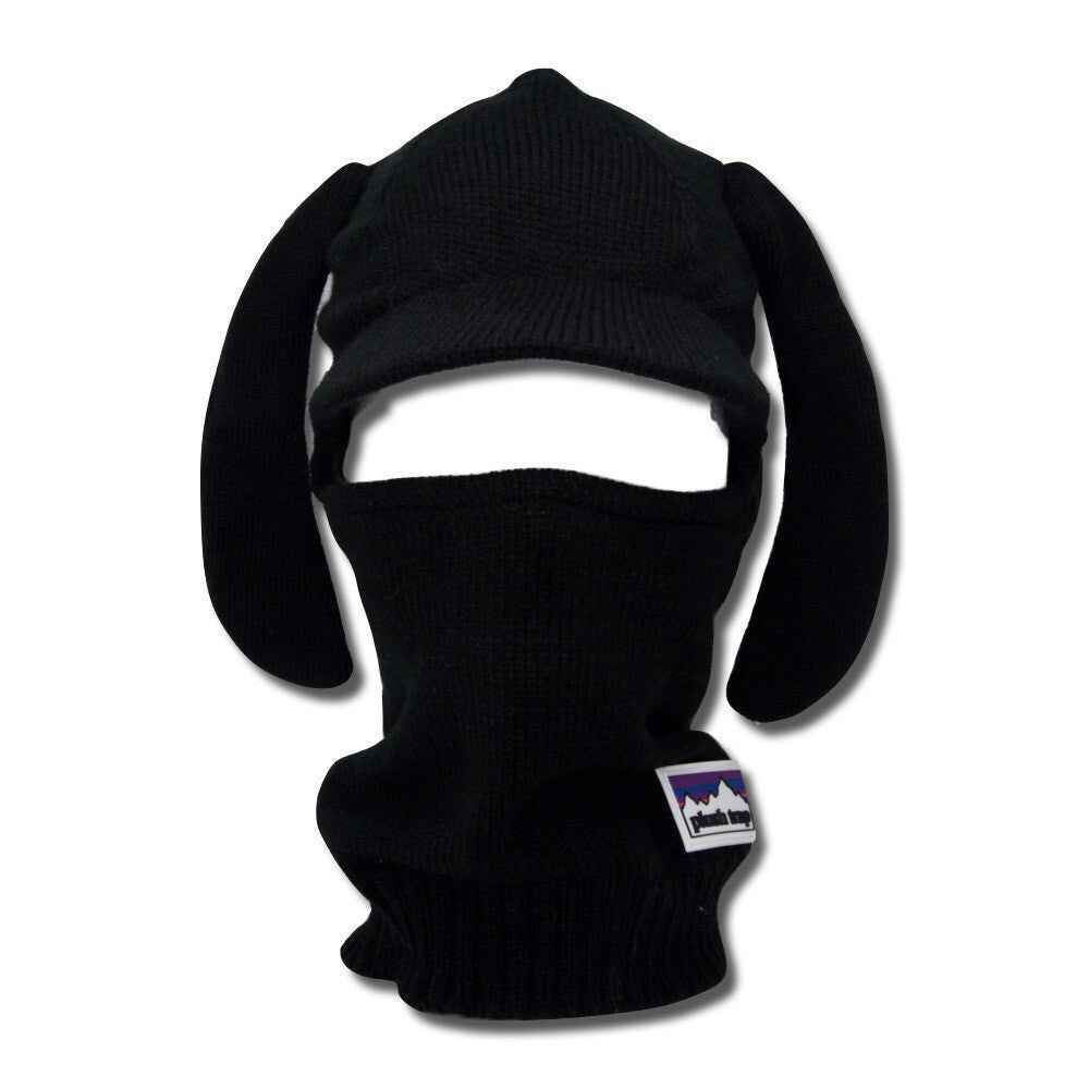 Black Brim 1-Hole Balaclava | Sleek and Functional Winter Accessory