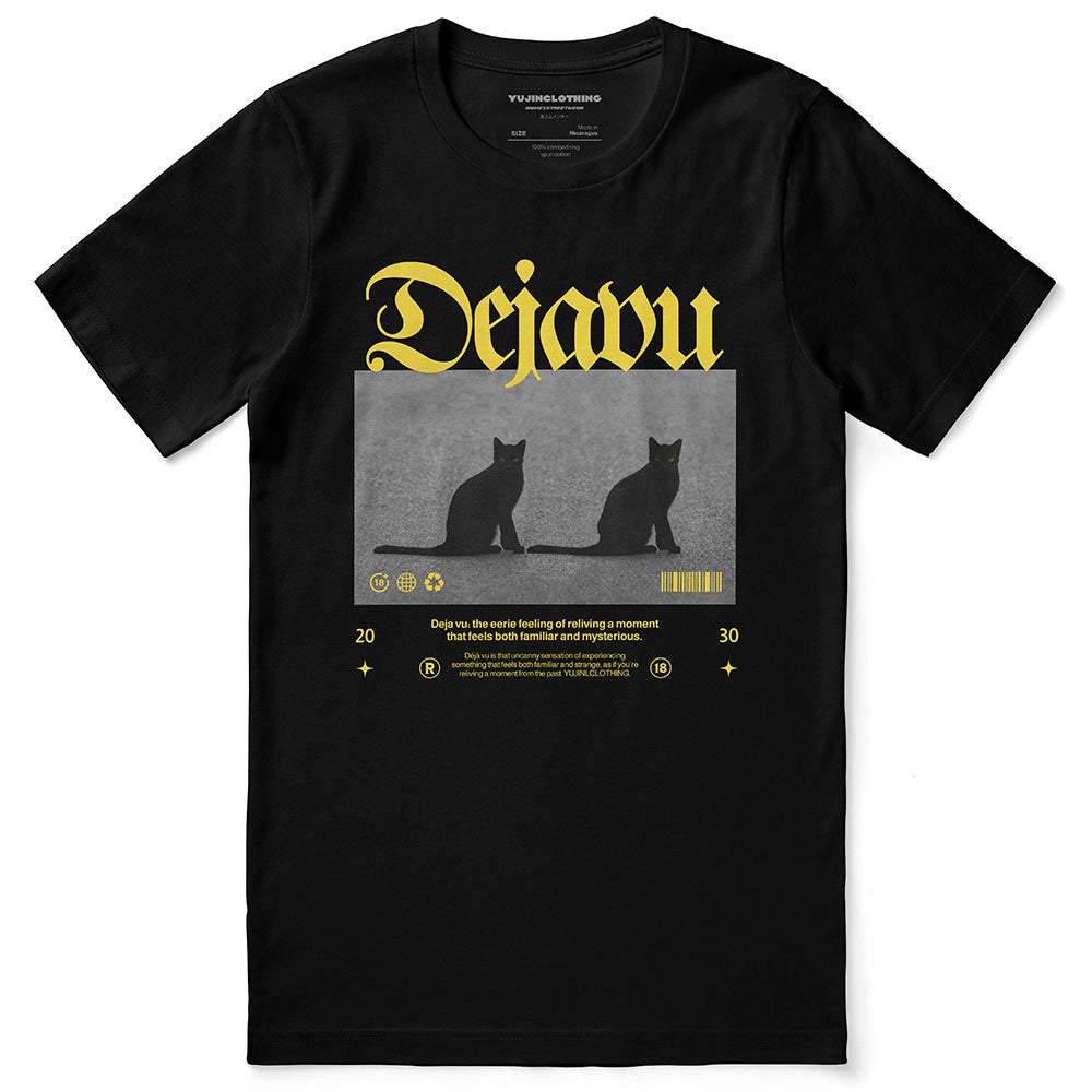 Camiseta de gato Dejavu