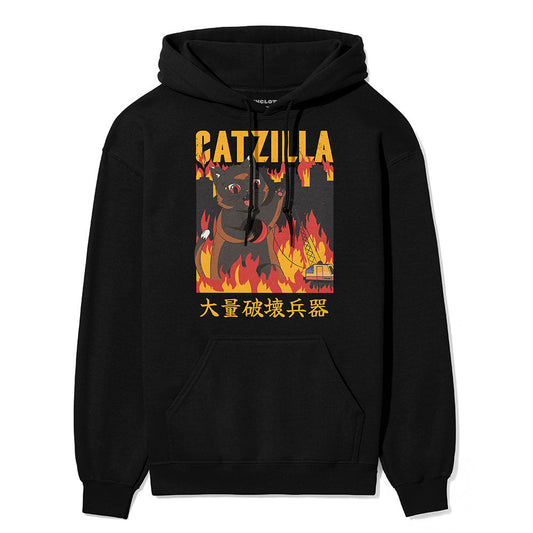 Sweat à capuche Catzilla City Cat