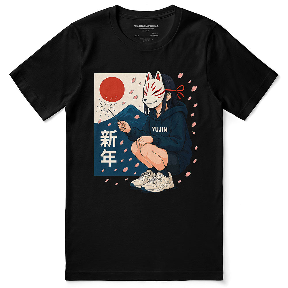 Camiseta Kitsune Spark Sakura