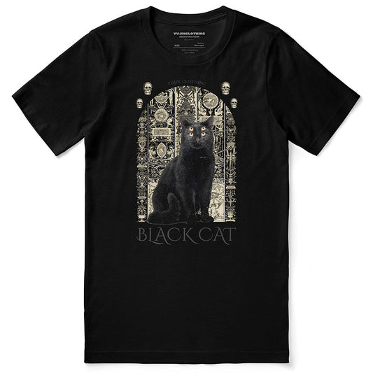Camiseta de gato negro