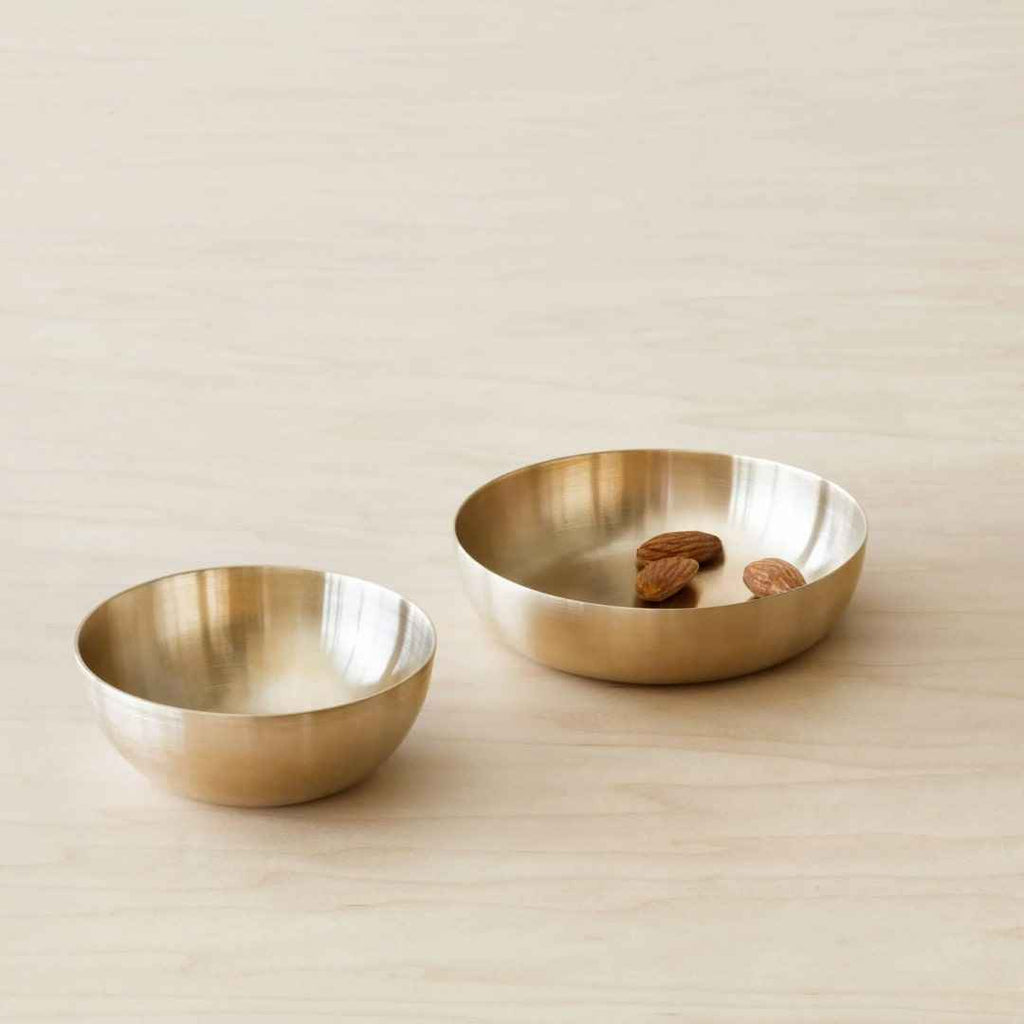 Mini Brass Serving Bowls – Elegant & Handcrafted Tableware Set