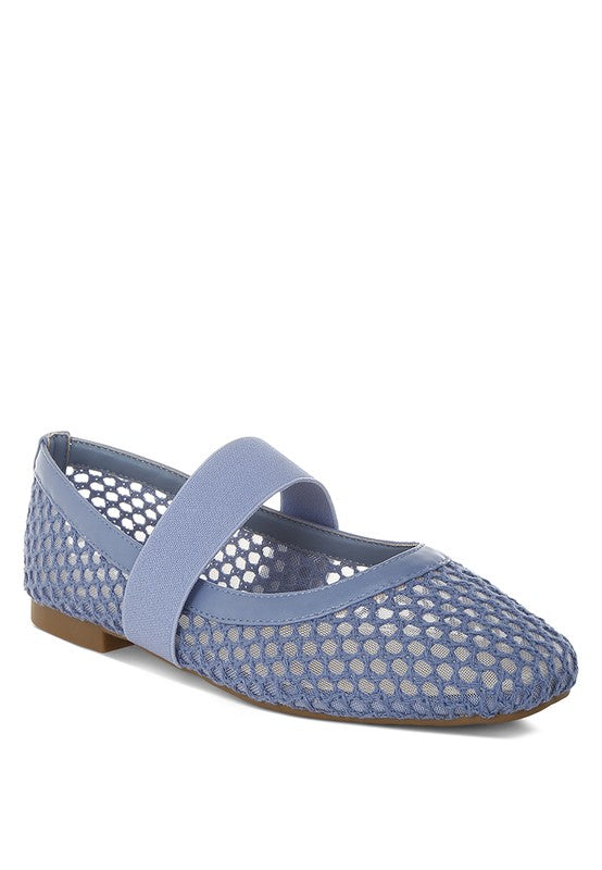 Nayela Mid-Foot Strap Ballerinas