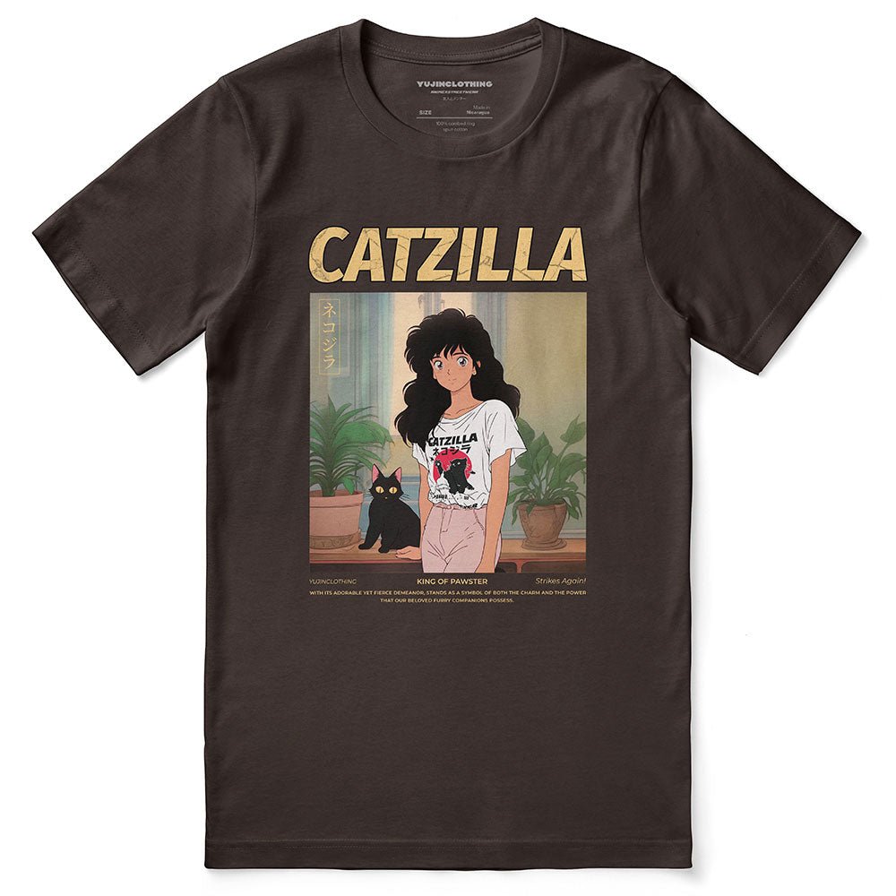 Catzilla And Girl T-Shirt - Lolomo!