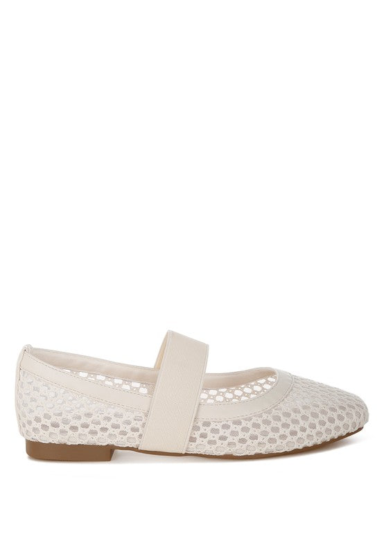 Nayela Mid-Foot Strap Ballerinas