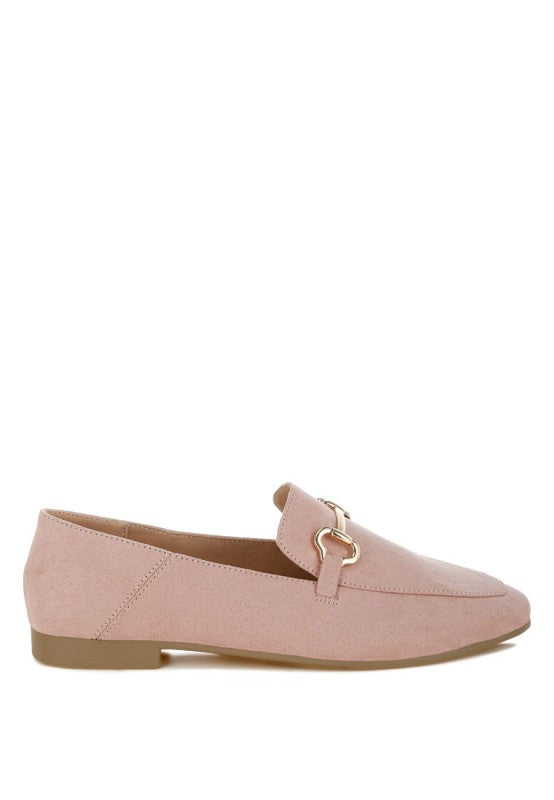 Noltas Horsebit Embellished Flat Loafers