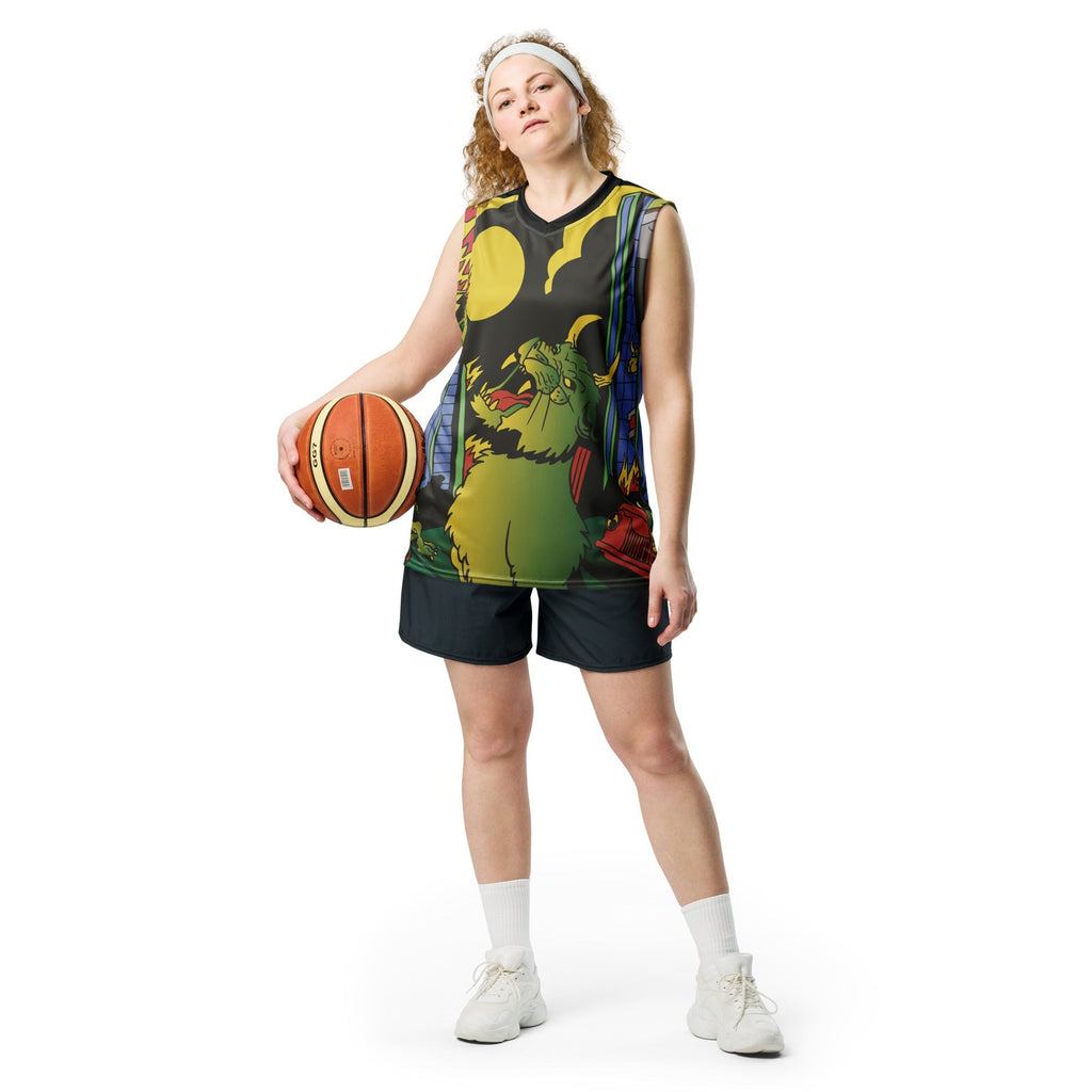 Devil Cat Recycled Basketball Jersey - Lolomo!