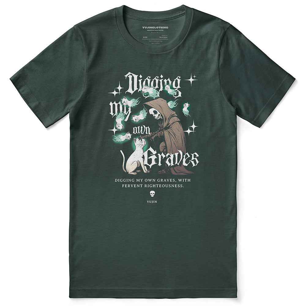 Digging My Own Graves Cat T-Shirt