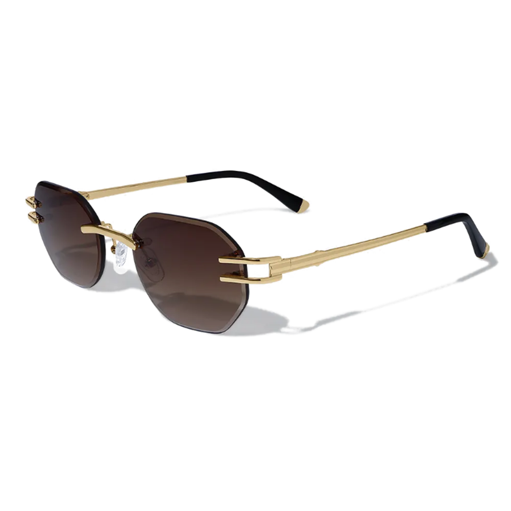 Dore Metal Frameless Sunglasses - Lolomo!