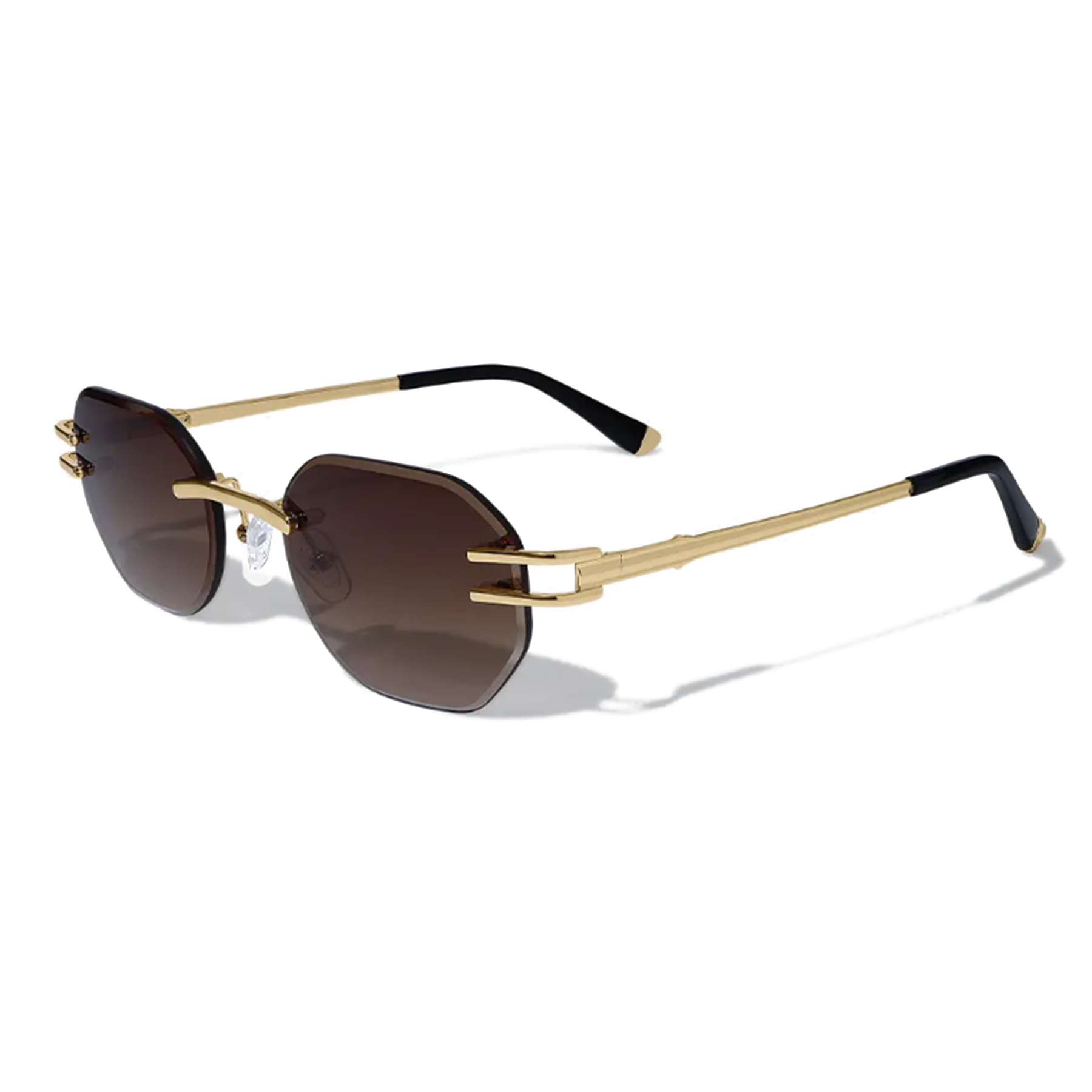 Dore Metal Frameless Sunglasses - Lolomo!