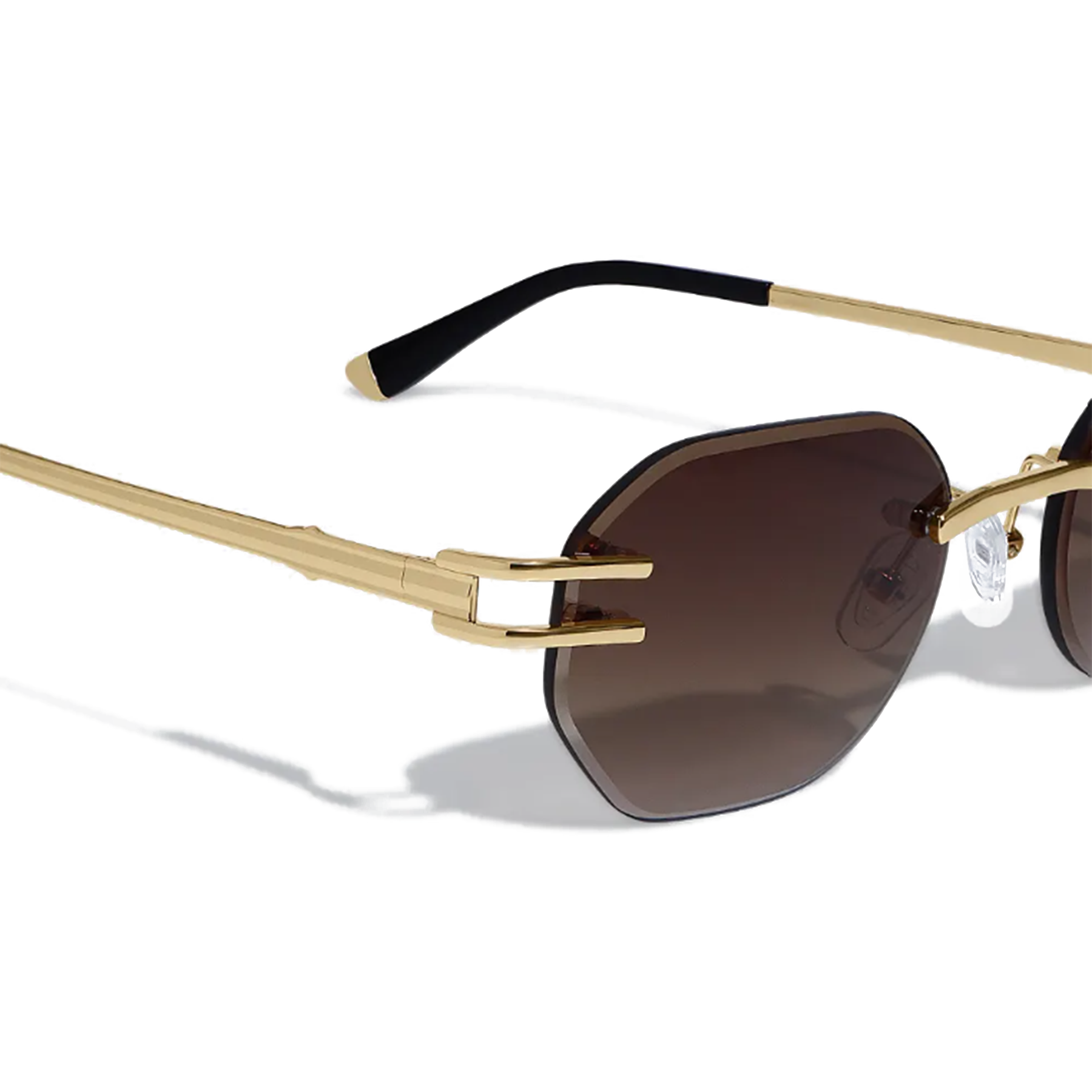 Dore Metal Frameless Sunglasses - Lolomo!