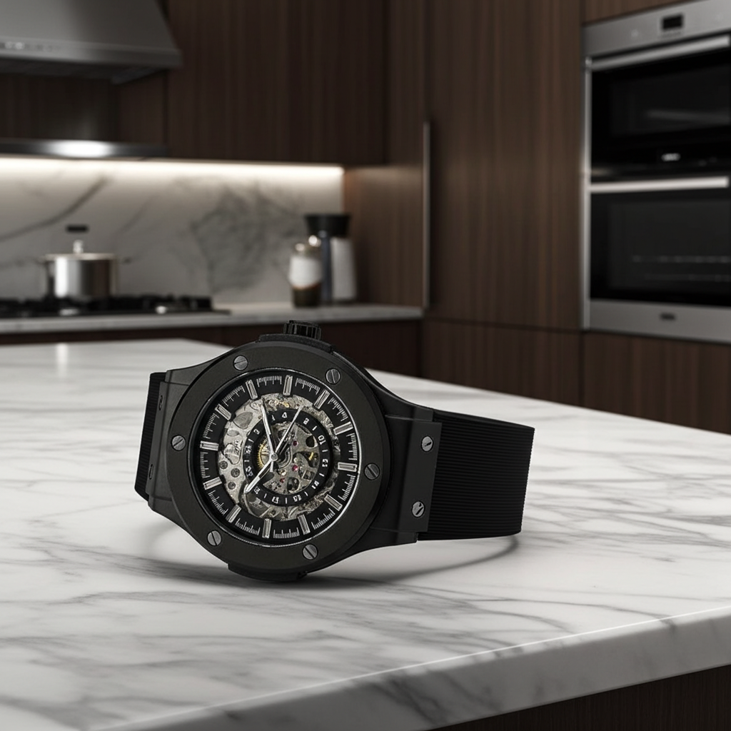 The 199 Gunmetal -Skeleton Automatic Luxury Watch