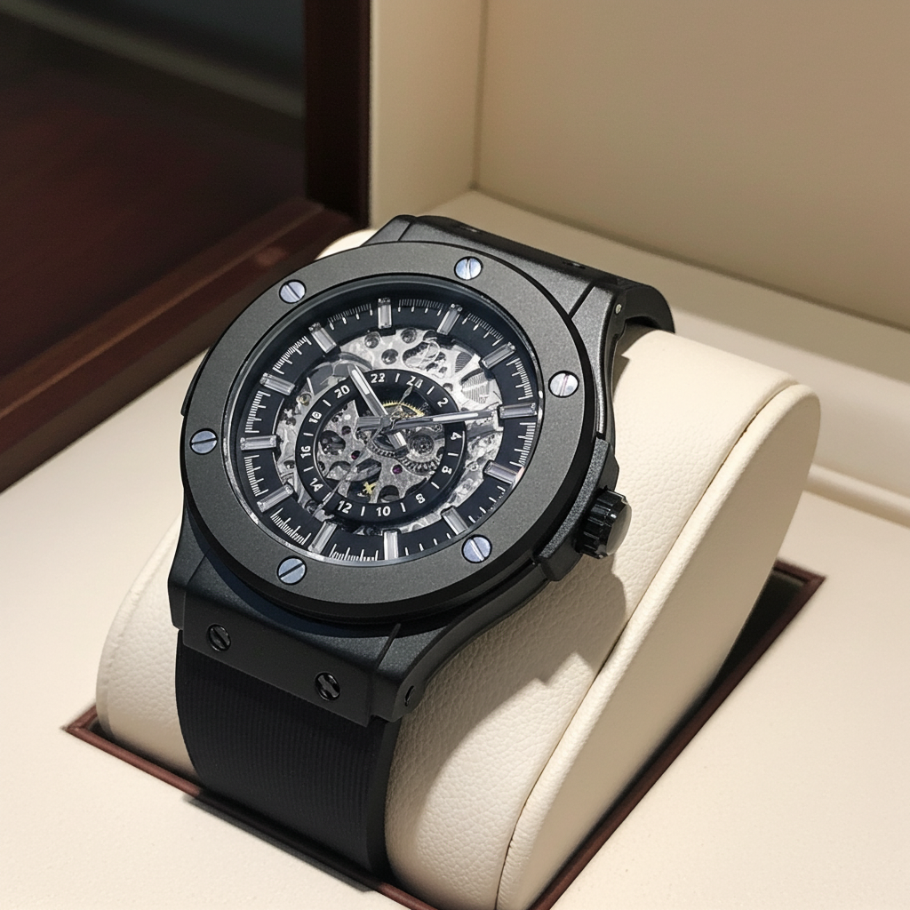 The 199 Gunmetal -Skeleton Automatic Luxury Watch