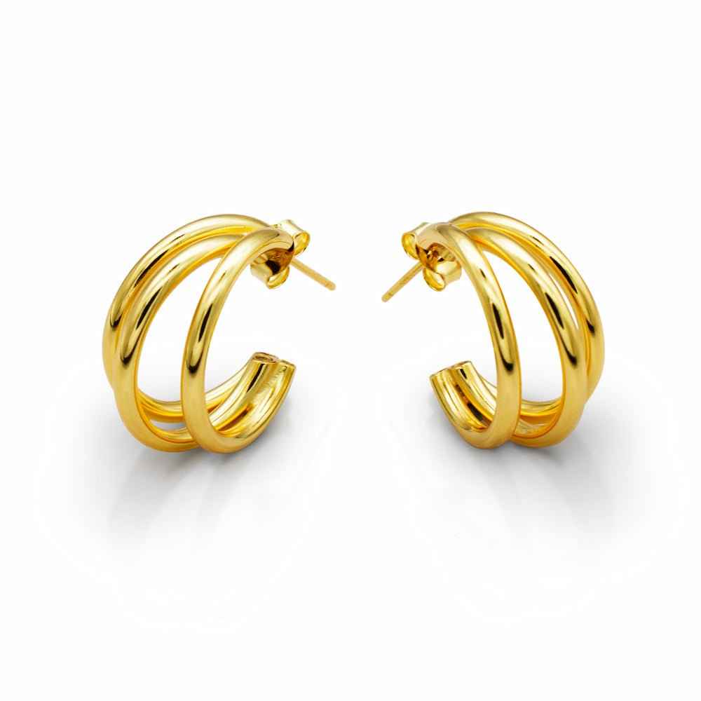 ELISE CHARM GOLD EARRINGS