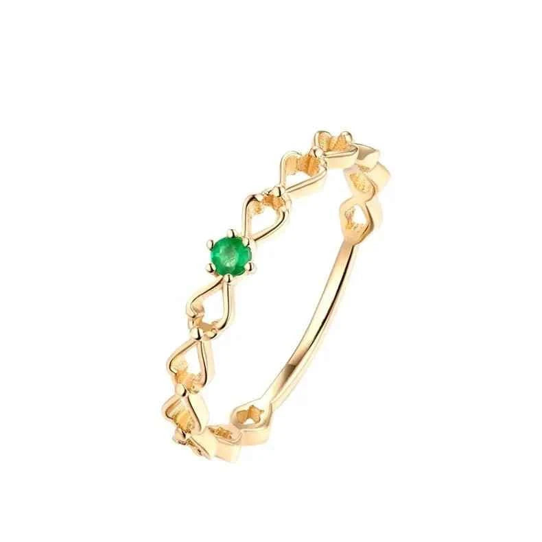 Anillo de eternidad de esmeralda