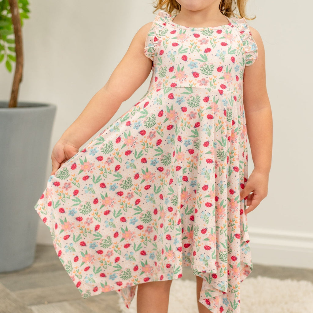 Ladybug Flower Garden Emma's Racerback Dress