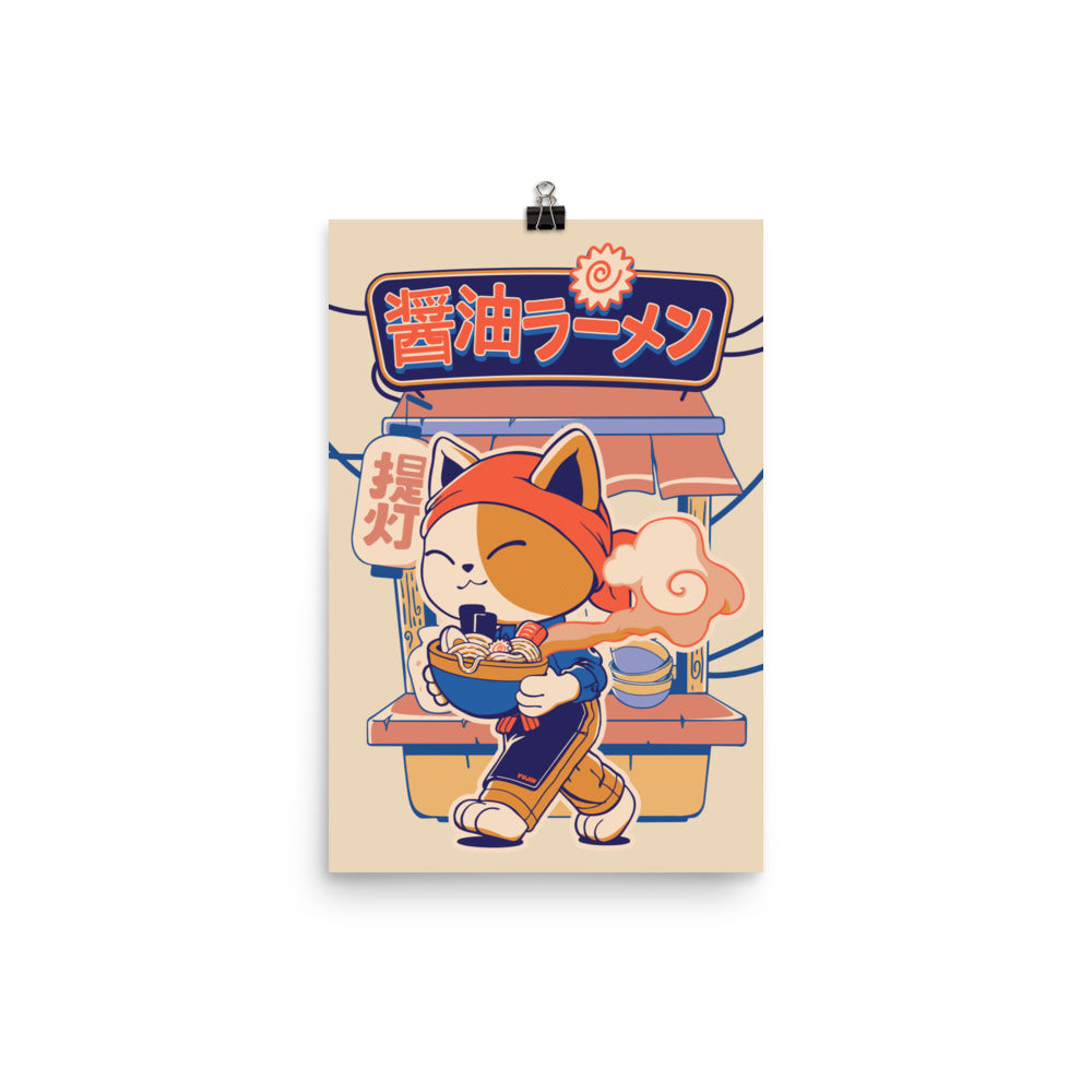 Ramen Cat Poster