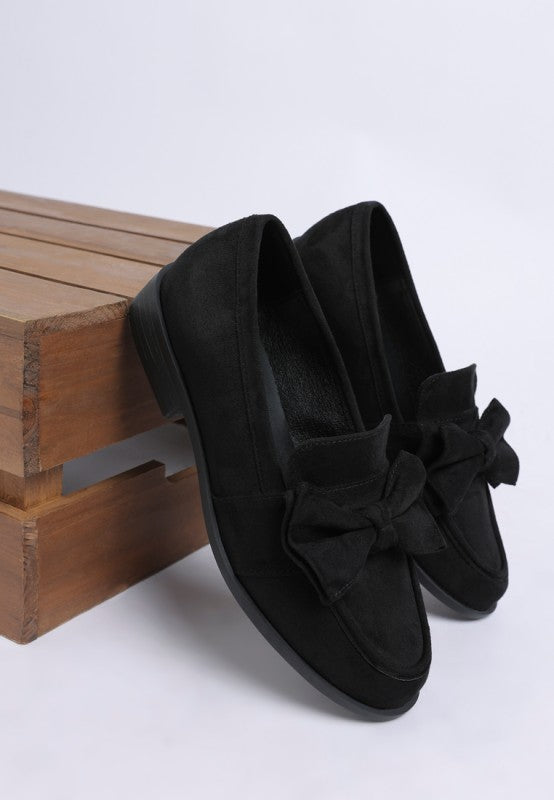 Havisham Bow Accent Heeled Loafers
