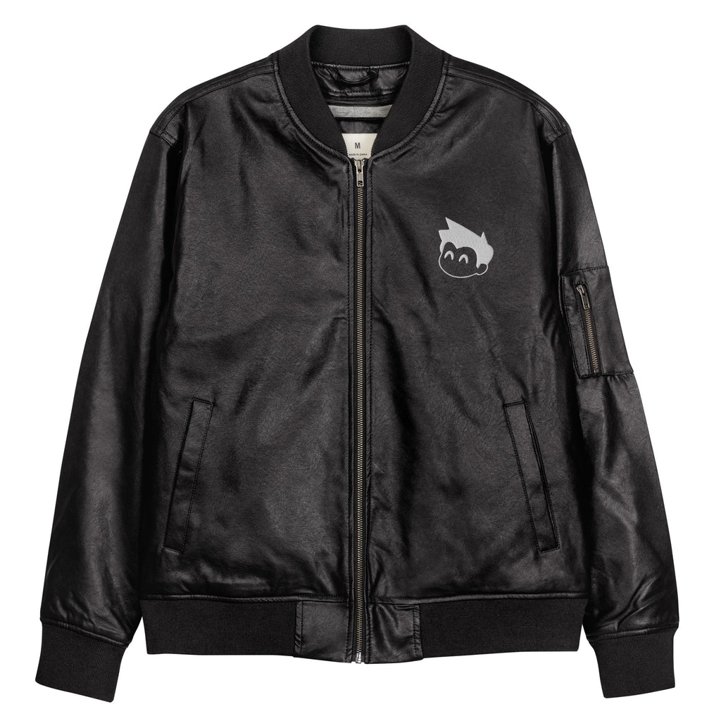 Gimbo Leather Bomber Jacket