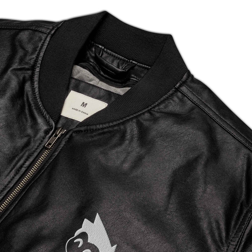 Gimbo Leather Bomber Jacket