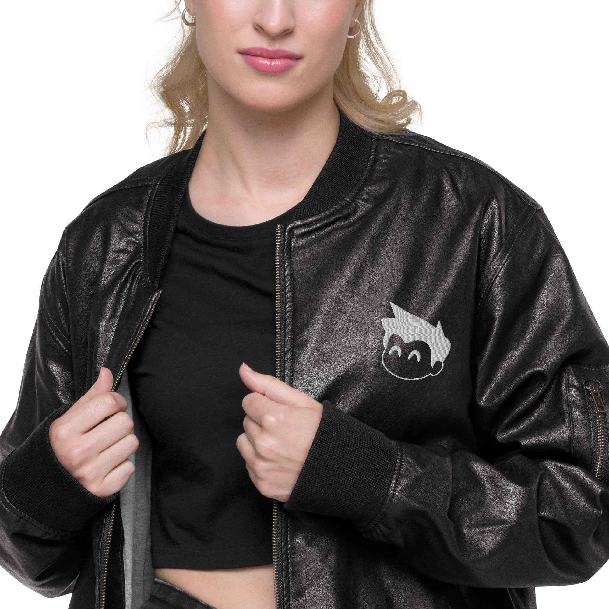 Gimbo Leather Bomber Jacket