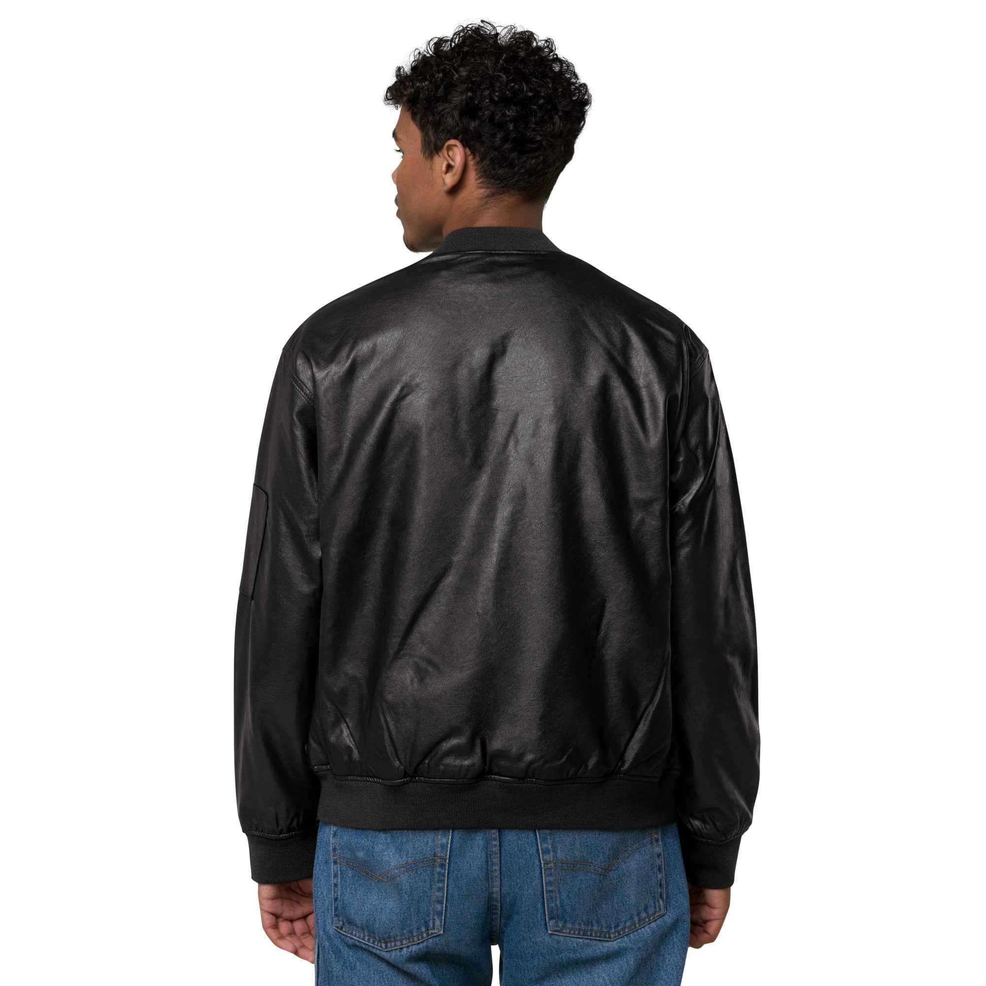 Gimbo Leather Bomber Jacket